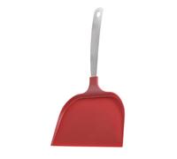 Lurrose Espátula para Pizza y Pasteles de Mano Multifunción Mango de Acero Inoxidable y Pala Ancha de Nylon Roja, Resistente al Desgaste, Adecuado para Cocina Doméstica y Profesional