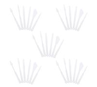 Lurrose Espátulas para Pintura Acrílica y Óleo Herramienta para Premezclar y Pintura de Plástico Blanco , Paquete de 30 Piezas en Modelado y