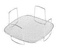 Lurrose Estante Apilable para Freidora de Aire, Rejilla de Alambre para Tostar y Deshidratar Alimentos, Accesorio de Acero Inoxidable para Hogar