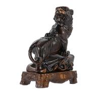 Lurrose Estatua de Tigre Vintage de Resina para Decoración de Interiores Figura Artesanal Año del Tigre Adorno Feng Shui para Hogar y Oficina Regalo Creativo y Coleccionable