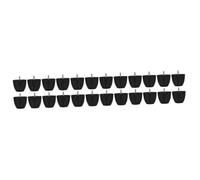 Lurrose Estera De Muebles Pesado Tornillo Pies De Repuesto para Muebles Delgado Patas del Sofá del Gabinete Pies De Muebles Aleación De Zinc Negro 6 Piezas X 4