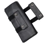 Lurrose Estuche de Cuero PU para Tijeras de Peluquería, Bolsa Negra Compacta para Herramientas de Corte, Portátil para Accesorios de Peluquería y Cuidado del Cabello