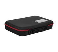 Lurrose Estuche Organizador de Baterías Portátil de Fibra Eva Negro Protección Fiable y Resistente al Agua para Pilas AA, AAA, C, D y 9v Adecuado para Viajes
