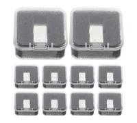 Lurrose Estuche Rígido de Pvc para Cartuchos y Agujas At3600l, Caja Protectora Transparente para Almacenamiento Seguro, Soporte Compacto para Tocadiscos y Accesorios de Vinilo,