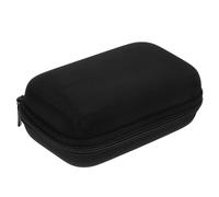 Lurrose Estuche Rígido para Mini Impresora 14x9x6 Cm en Tela Oxford Negra, Funda Protectora Portátil para Disco Duro Externo y Accesorios Electrónicos, Organizador Compacto para Viaje
