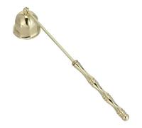 Lurrose Extintor de Vela Dorado de Metal Forma de Campana, Accesorio para Apagar Velas en Frasco, Apagavelas para Mecha, Herramienta Multiusos para Hogar y SPA, Acero Inoxidable