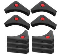 Lurrose Fácil Instalación 10 Protectores Triangulares Antideslizantes Reducción de Ruido para Patas de Muebles de Plástico Ideales para Mesas y Sillas Hogar