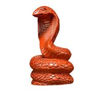 Lurrose Figura de Serpiente de Madera Tallada a Mano de Madera de Palo de Rosa para Decoración del Hogar y Oficina Escultura Zodiacal China Simbólica para Escritorio y Sala de Estar