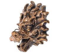 Lurrose Fuente de Pared para Jardín Exterior Grifo de Fuente Cabeza de Dragón en Color Cobre Antiguo Tamaño 13x15x8 Cm de Agua al Aire Libre para Casas y Patios