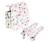 Lurrose Funda de PU para Cámara Instantánea Mini y Mini Diseño de Cactus Flamingo Bolsa y Portátil para Protección Antirayaduras para Senderismo y Uso