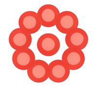 Lurrose Funda Protectora de Silicona Roja Buena Transmisión de Sonido, Paquete de 10 Unidades para Cabeza de Estetoscopio para Médicos y Enfermeras