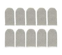 Lurrose Fundas para Dedos para Juegos Móviles Pantalla Táctil, Equipo De Juego para Jugadores, Antideslizantes y Transpirable, Fibra De Cobre, Paquete Blanco, 10 Piezas