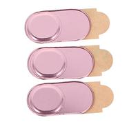 Lurrose Fundas Protectoras De Cámara Web para Portátil, 3 Unidades Metálicas Oro Rosa, Cubierta Deslizante para Protección De Privacidad Ordenadores Portátiles
