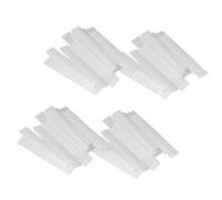Lurrose Fundas Protectoras para Pinceles de Maquillaje, 100 Unidades de Plástico Pe Color Claro, Malla Transpirable, 12 X 1,5 Cm, Cubiertas Protectoras Ideales para Viaje y Uso Diario