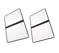 Lurrose Fundas Transparentes de Pvc para Portamenús de Restaurante, Pack 2 Unidades 4 Caras de Esquina, Protector de Recetas Reutilizable para Bares, Cafeterías y Servicios de Comida