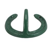 Lurrose Gancho de Pared de Hierro Fundido Estilo Industrial Vintage, Gancho de Herradura Verde para Abrigo, Sombrero y Toallas, Colgador Decorativo Resistente para Sala, Baño y Entrada, 1
