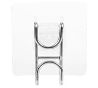 Lurrose Gancho para Asiento de Inodoro para Soporte de Acero al Carbono para Baño sin Perforación Instalación Fácil 1 Unidad para Organización en Hogar