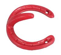 Lurrose Ganchos de Pared de Herradura de Hierro Fundido Rojo, Gancho Resistente Vintage para Abrigos y Toallas, Perchero Industrial Estilo Retro para Entrada y Cocina, Almacenamiento