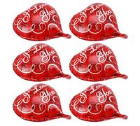 Lurrose Globos de Aluminio Forma de Corazón de 18 Pulgadas Color Rojo Rosa Paquete de 10 Piezas para Decoración de Bodas y Fiestas Globos Decorativos para Bodas y Eventos Románticos