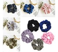 Lurrose Gomas Pelo de Tela sin Metal Buena Elasticidad, Pack de 5 Piezas para Niñas y Mujeres, Ideales para Styling y Trenzado