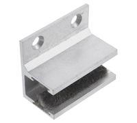 Lurrose Guía Inferior Aleación de Aluminio para Puerta de Ducha Corrediza de Vidrio Plata Fácil de Limpiar y Protege contra Desgaste, para Baño Vidrio de 8-14mm