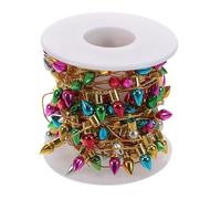 Lurrose Guirnalda de Luces Navideñas Miniatura de 5 Metros Luces Artificiales 101 Mini Bombillas Galvanizadas para Manualidades y Decoración de Casas de Muñecas Accesorios para Jardines