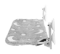 Lurrose Hamaca Plegable para Ventana para Gatos con Estrellas Que Brillan Oscuridad, sin Cuerda, de Felpa Transpirable, Adecuado para Descanso en Interiores