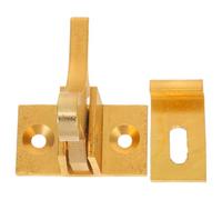 Lurrose Hebilla de Seguridad de Ventana Pestillo Resistente Antirrobo Retro de Latón Dorado para Puerta y Gabinete, Adecuado para Decoración del Hogar