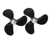 Lurrose Hélice de Barco de Bricolaje Hélice para Barco Pequeño RC PC Negro 3 Palas y Remolcadores