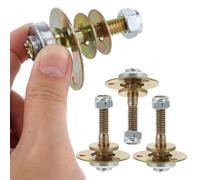 Lurrose Herrajes de Conexión para Muebles 4 Piezas Cojinetes de Hierro M8x45mm Accesorios Resistentes y Duraderos para Rocking Chair y Glider