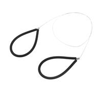 Lurrose Herramienta de Alambre para Cortar Arcilla Cerámica con Mango de Goma Negro, Cuerda de Acero Duradero para Torno de Alfarero, Herramienta Profesional para Barro y Esculturas,