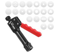 Lurrose Herramienta Extrusora de Arcilla Moldeadora, Pistola de Moldeo para Manualidades y Fondant, Material Duradero, Uso Seguro para Cerámica, Modelado y Decoración de Pasteles,