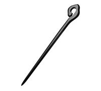 Lurrose Horquilla Cabello de Madera Negra de Ébano 21 Cm, Palillo Chino Cabello para Mujeres y Niñas, Accesorio Artesanal para Peinados Largos y Tocados Tradicionales Hanfu