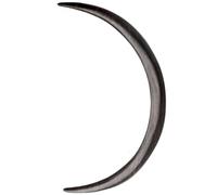 Lurrose Horquilla de Madera Artesanal Diseño de Media Luna para Mujer, Palillo para Moños y Peinados de Princesa, 11,5 CM, Adecuada para Cabello Rizado y Recogidos Elegantes, Uso Diario