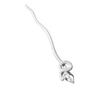 Lurrose Horquilla de Serpiente China Vintage para Mujer, Palillo de Pelo de Plástico Blanco, Fácil de Deslizar en Moño, Adecuado para Bodas y Fiestas