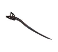 Lurrose Horquilla Retro de Ébano Elegante y Tallado a Mano para Mujer, Palillo de Madera Clásico Adecuado para Recogidos y Moños Desordenados Ocasión