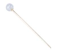 Lurrose Horquilla Retro para Moño Diseño de Palillo de Lollipop en Aleación y Resina, Horquillas Decorativas para Cabello de Mujer y Niñas en Color Plata