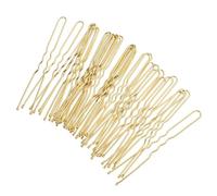 Lurrose Horquillas Cabello en Forma de U 7 Cm, 50 Piezas, Pinzas Metálicas Doradas para Moños y Peinados, Pasadores para Mujer y Niñas, Accesorios para Peluquería y Fiesta
