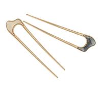 Lurrose Horquillas Pelo para Mujer 2 Unidades en Forma de U de Aleación Retro, Accesorios Vintage para Peinados, Color, 11g Cada, Ideales para Recogidos y Bodas