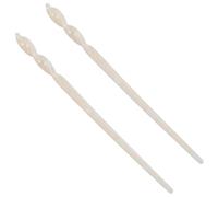 Lurrose Horquillas Pelo Vintage de Acrílico Diseño Jaspeado Claro, 2 Unidades, Pasadores para Moño, Accesorios Decorativos para Cabello Medio a Grueso, Tocados para Fiestas y Uso Diario