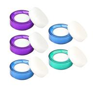 Lurrose Humedecedor de Dedos para Contar Dinero Esponja y Plástico, Fácil de Transportar y Almacenar, Pack de 5 Unidades para Cajeros y Contadores Color Aleatorio