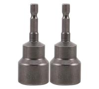 Lurrose Inserto de Zócalo Magnético Hexagonal 19x65mm, Dado Alargado 2 Piezas, Adaptador de Taladro para Destornillador de Tuercas, Herramienta Mecánica para Construcción y