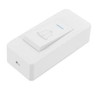 Lurrose Interruptor de Timbre para Puerta de Armario, Botón Pulsador sin Contacto, Montaje en Superficie, Tamaño Compacto, Color Blanco, Compatible Sistemas de Control de Acceso y Timbres