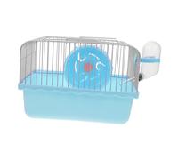 Lurrose Jaula Portátil para Hámsters con Botella de Agua y Accesorios Transportín Flexible y Espacioso para Pequeños Animales como Hámsters Chinchillas y Aves Diseño Adaptable y Fácil de