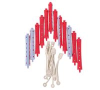Lurrose Juego de 12 Varillas de Plástico para Peinar el Cabello Rulos de Peluquería, Alta Eficiencia y Rizos Duraderos para Uso Profesional Casa