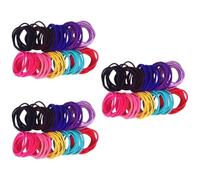 Lurrose Juego De 3 Bandas Elásticas De Nailon Para El Pelo De Alta Elasticidad Para Adultos Y Niños Sin Metal Suaves Para El Cabello 50 Unidades X 3
