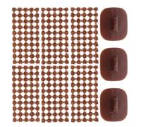 Lurrose Juego de 3 Mini Sellos Desmontables de Letras y Números para Arcilla Polimérica, Moldes para Galletas y Manualidades, Color Marrón, 100 Piezas, Adecuado para Decoración y