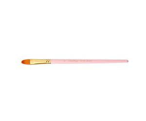 Lurrose Juego de 5 Pinceles Mango de Madera y de Nylon para Pintura al Óleo y Acuarela Adecuado para Principiantes y Práctica Diaria