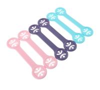 Lurrose Juego de 6 Clips para Baberos Ajustables de Plástico con Soporte Resistente, Ideales para Recién Nacidos en Casa y Viajes