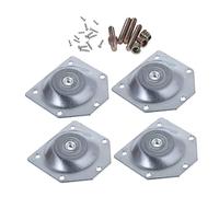 Lurrose Juego De 6 Tuercas para Tapicería De Suelo Sofá Sofá Tornillo Angular Placa De Pata Placas De Montaje Tornillos Patas De Mesa Patas De Muebles Patas Ajustables para
